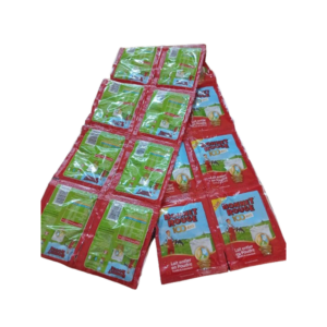 Une dizaine de lait bonne rouge en sachet 100 f