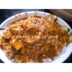 Restaurant (riz sauce patte arachides)